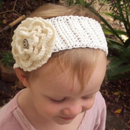 Knit-Look Fascinator Headwrap