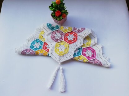 Granny squares blanket