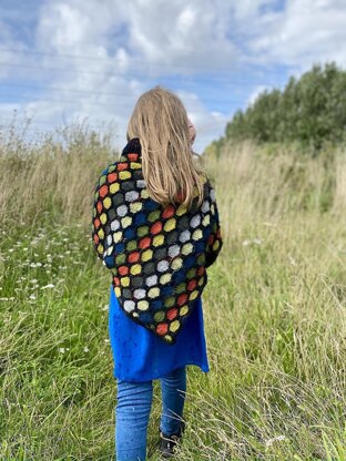 Honeycomb Poncho for Miss