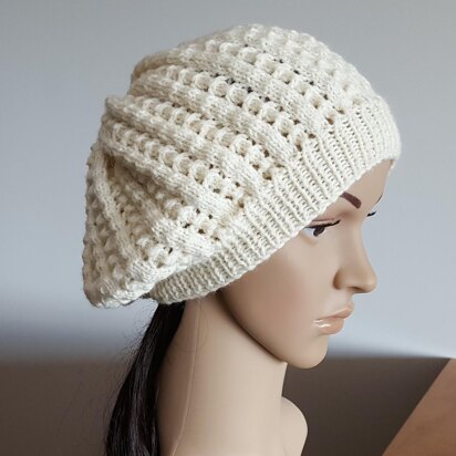 Felicity - slouchy lace beanie