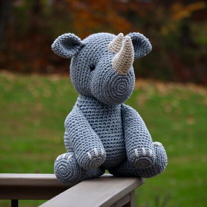 Ricky The Rhino Amigurumi Pattern