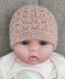 Kerry - Texture stitch 8ply baby beanie with garter brim