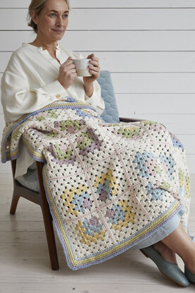 Patchwork Crochet Blanket by Debbie Bliss