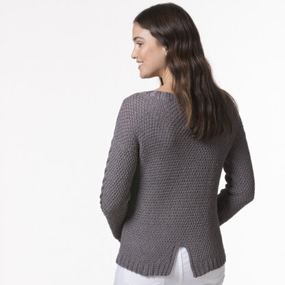 Sombra Pullover - Jumper Knitting Pattern for Women in Tahki Yarns Malibu