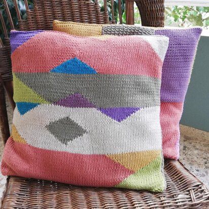 Colorblock cushion covers