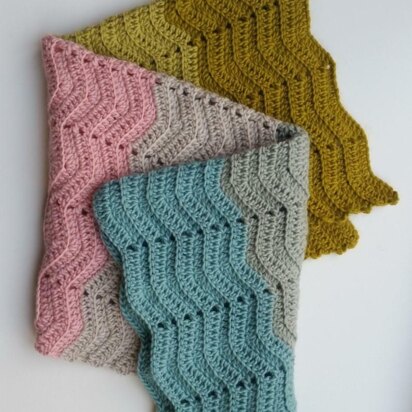 Textured Chevron Baby Blanket