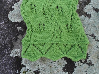 Twisted Leaves Lace Scarf