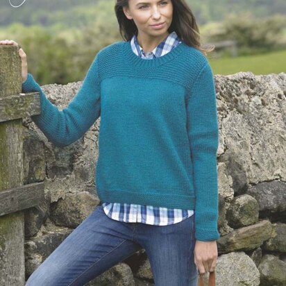 Womens' Simple Sweater in Stylecraft Special Aran