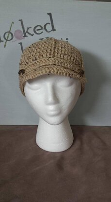 Ponytail Newsboy Cap