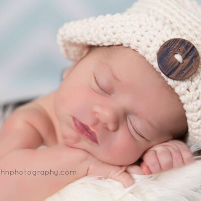 Crochet Newborn Hat, Sun Hat
