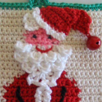 Jolly Santa Potholder