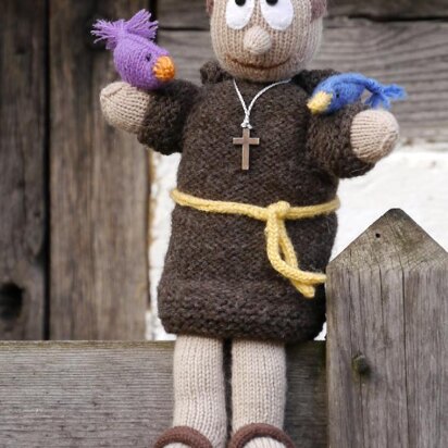 Puppet ST FRANCIS / FRANZ VON ASSISI Handpuppe - knitting pattern