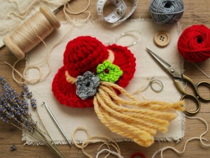 Crochet Hat Keychain Pdf + ideo Tutorials
