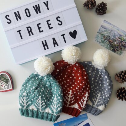 Snowy Trees Hat