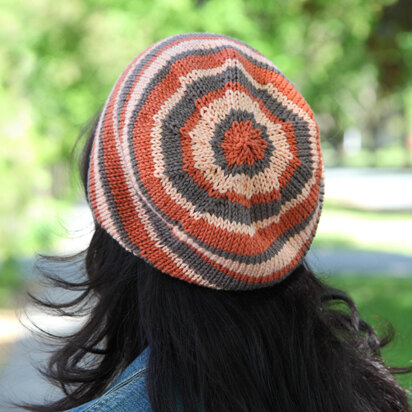 313 Peachy Keen Hat - Knitting Pattern for Women in Valley Yarns Goshen