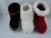 Kids Boot Slipper Felted Knit Pattern