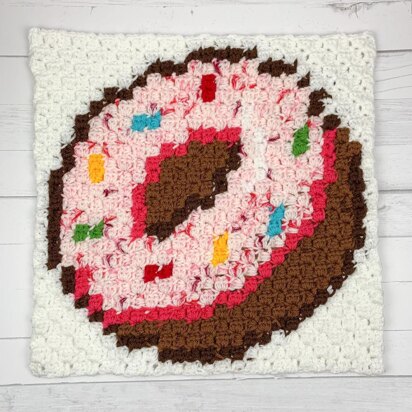 Sprinkle Donut C2C Square