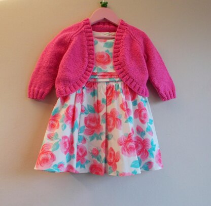 Pink Sparkle Girl's Bolero Jacket