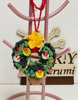 Amigurumi Christmas donut tree