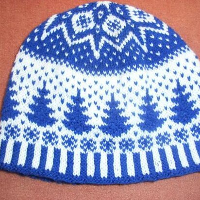 Snowfall beanie - knitting pattern