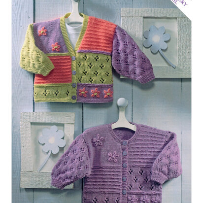 Cardigans in Sirdar Snuggly Double Knitting 3945 - Downloadable PDF