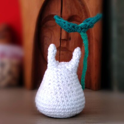 Chibi White Totoro Amigurumi Pattern