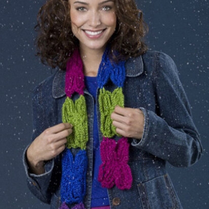 Flower Power Scarf in Caron Simply Soft Party - Downloadable PDF