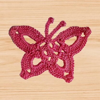 A crochet butterfly