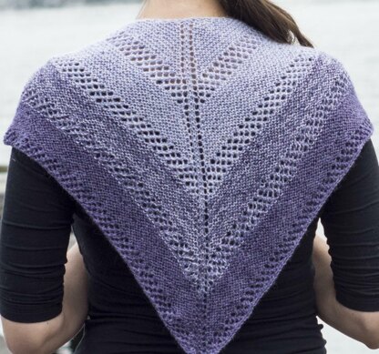 Purple Gradient Shawl in Cascade Alpaca Lace - FW248 - Downloadable PDF