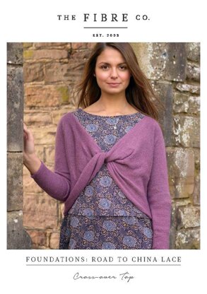 Cross-over Top in The Fibre Co. Road to China Lace - Downloadable PDF