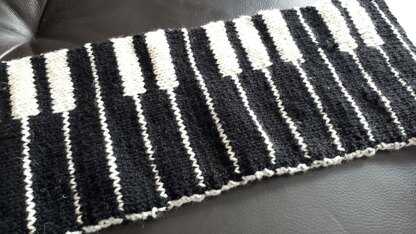 Double Knit Keyboard Scarf