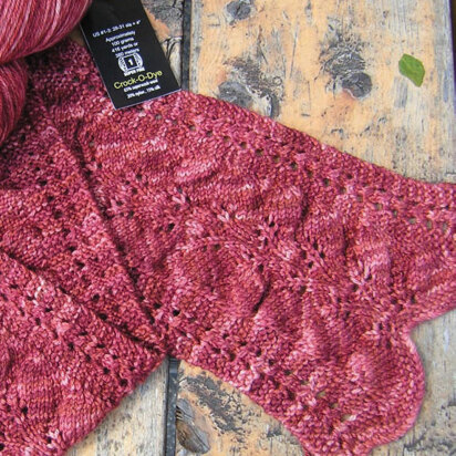 Fern Scarf in Knit One Crochet Too Crock-O-Dye - 1720 - Downloadable PDF