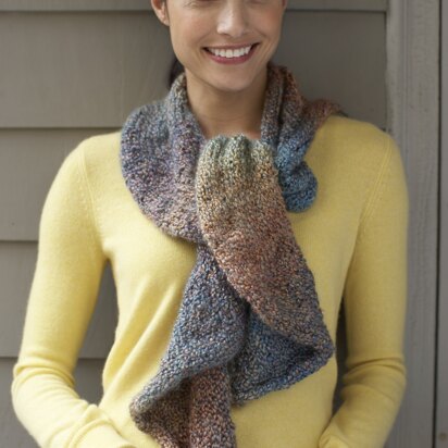 Painted Circle Scarf in Lion Brand Homespun - 80846AD