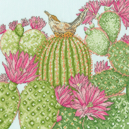 Bothy Threads Cactus Garden Cross Stitch Kit - 26 x 26cm