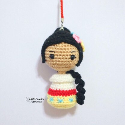 Mexican Boy And Girl Keychain