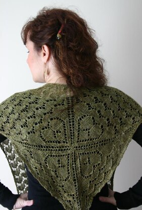 Clover shawl