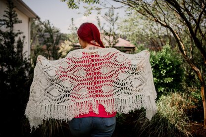 Boho Pineapple Crochet Wrap: Crochet pattern
