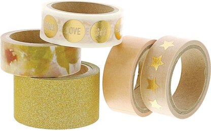 Teresa Collins Washi Tape Tube 5/Pkg - Floral