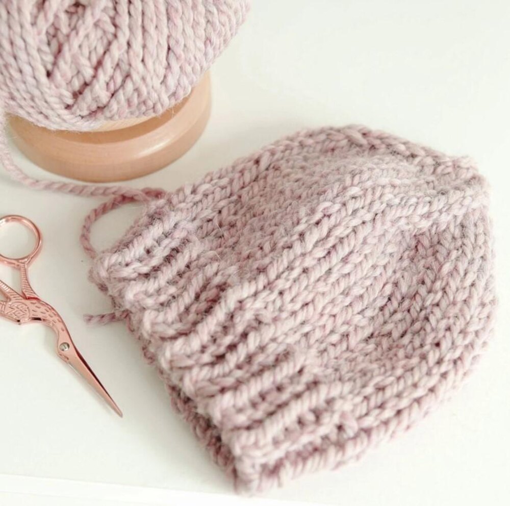 Super Chunky Baby Hat Knitting Pattern | LoveCrafts, image size:1000x992