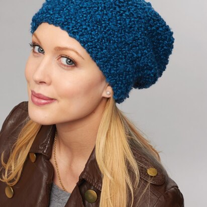 Easy Does it Garter Stitch Hat in Bernat Soft Boucle