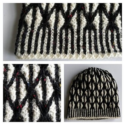 Aran Lattice Beanie