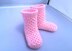 Gorgeous Pink Baby Booties