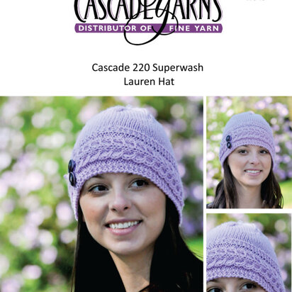 Lauren Hat in Cascade 220 Superwash - W348