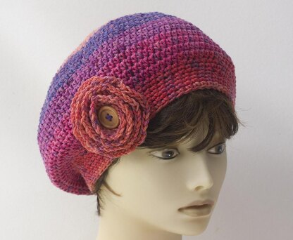 Caron Cupcakes Flower Beret