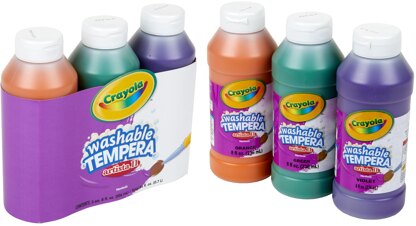 Crayola Artista II Washable Tempera Paint 8oz 3/Pkg - Secondary