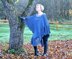 Blue Wings Poncho