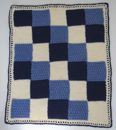 Textured Patchwork Baby Afghan