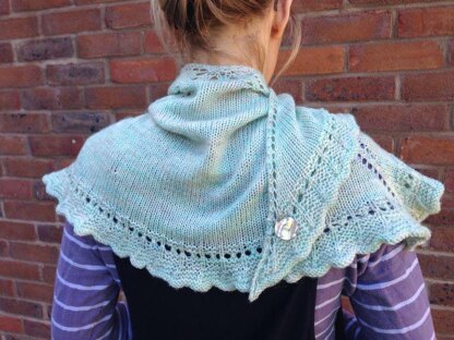 Seafoam Shawlette-to-shrug