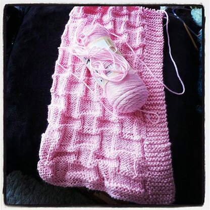 REALISTIC Basket Weave Baby Blanket