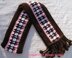 Fringe Bobble Brown Scarf